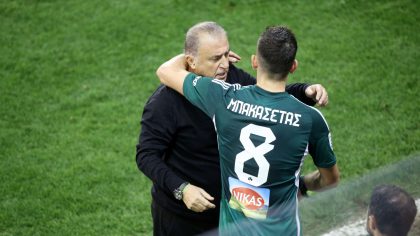 O Φατίχ Τερίμ με τον Τάσο Μπακασέτα