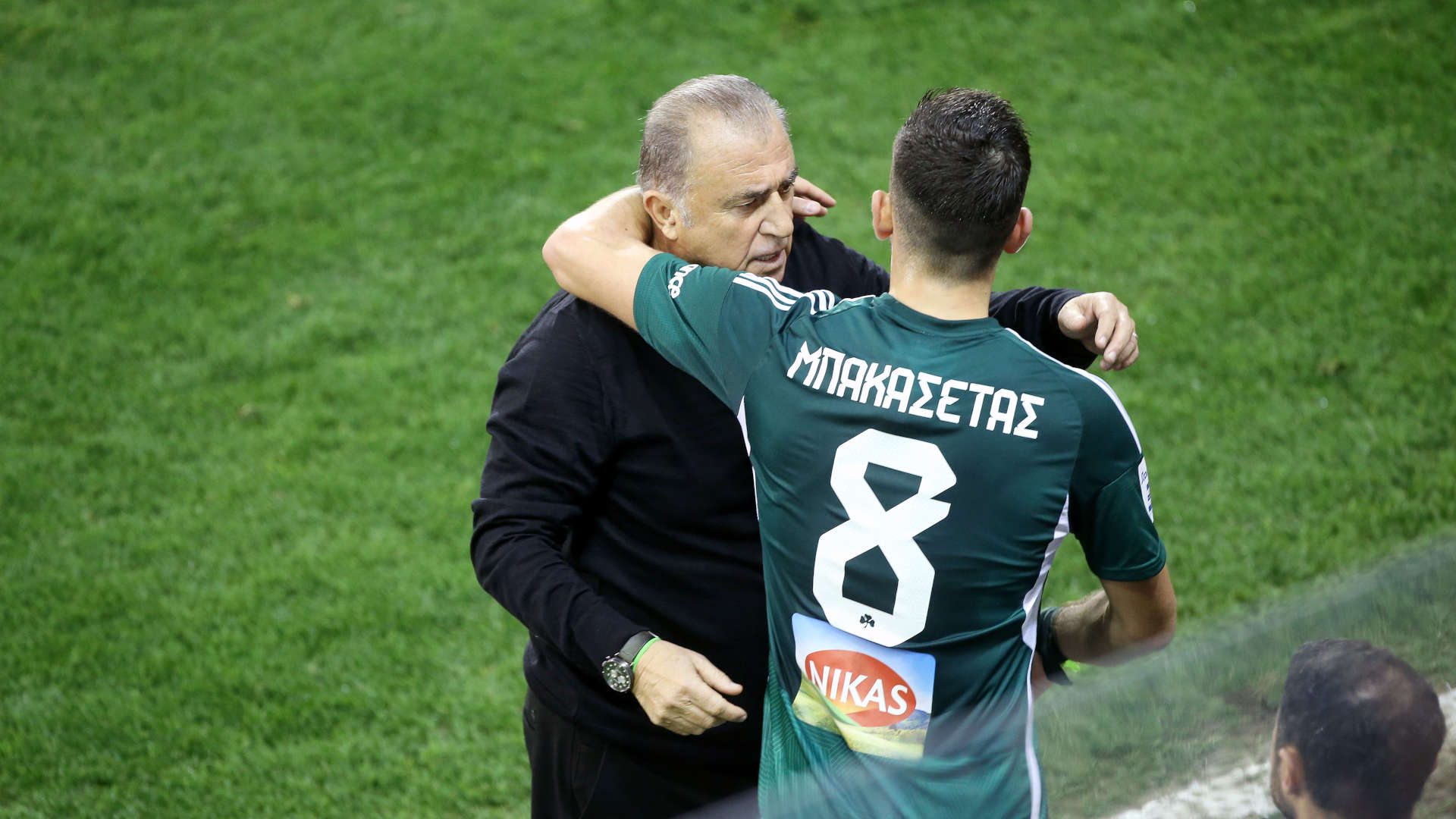 O Φατίχ Τερίμ με τον Τάσο Μπακασέτα