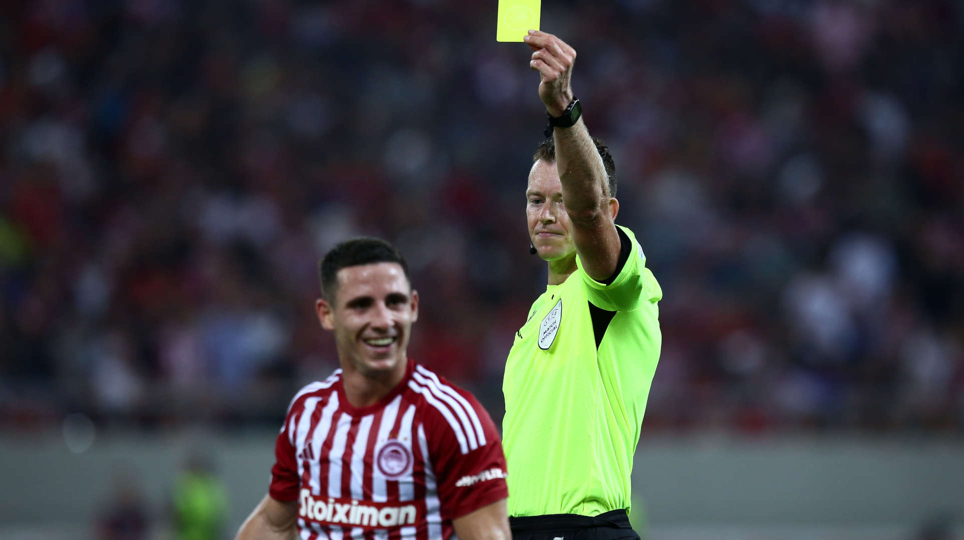 Ο διαιτητής του ημιτελικού ΠΑΟΚ-Ολυμπιακός στο παιχνίδι του Ολυμπιακού με τη Φράιμπουργκ