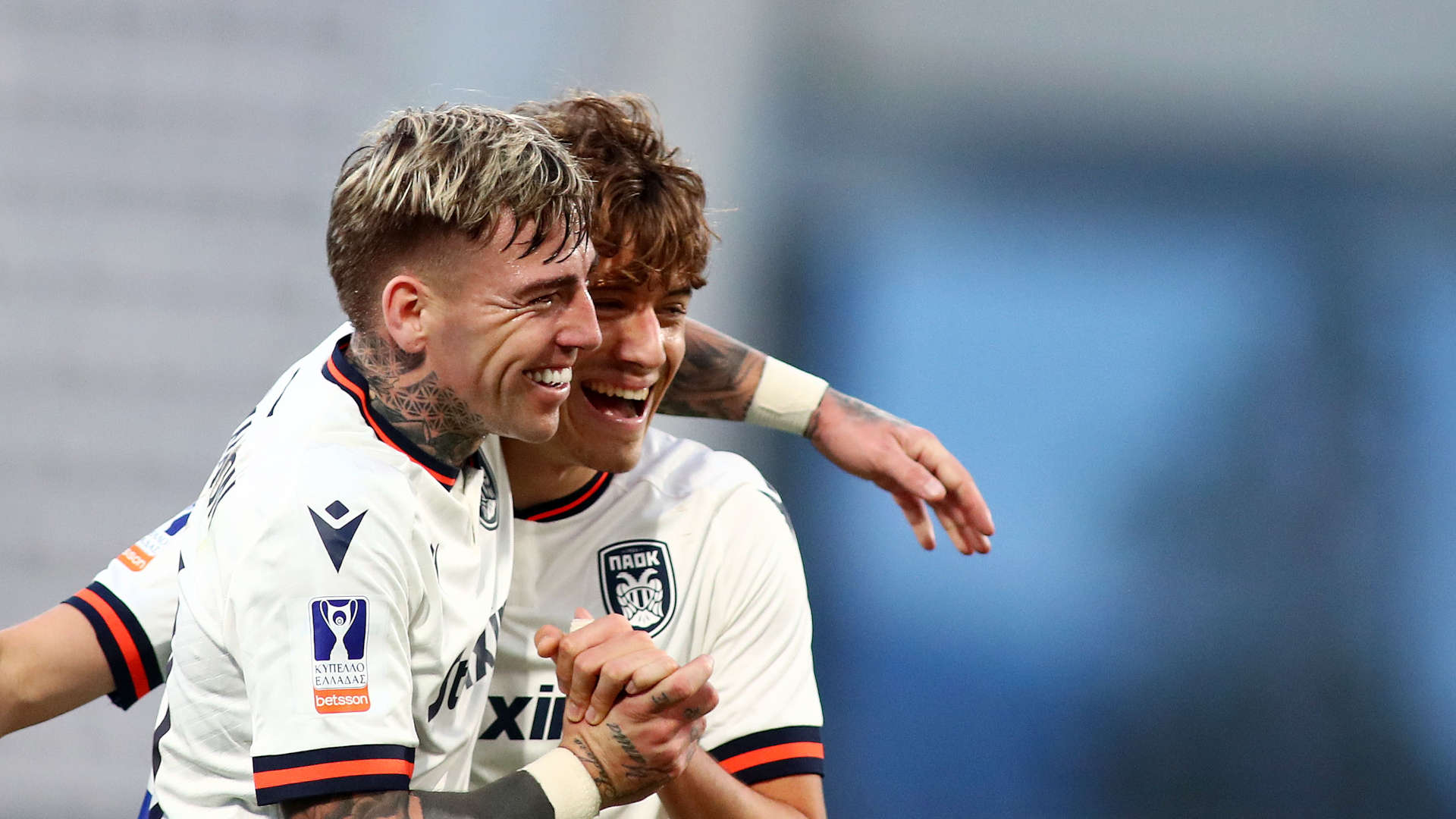 Γιάννης Κωνσταντέλιας και Μπράντον Τόμας με τον ΠΑΟΚ στο Κύπελλο Ελλάδας