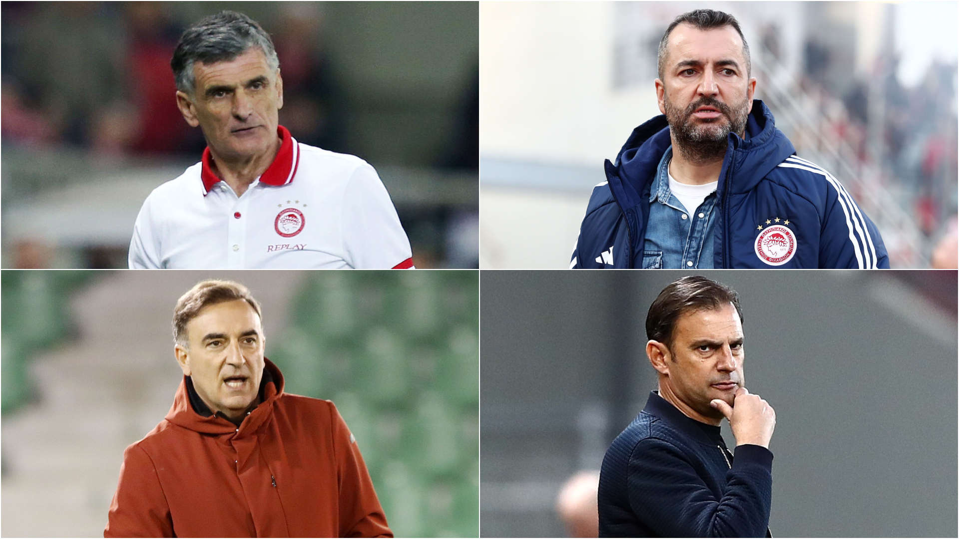 Οι προπονητές του Ολυμπιακού τη σεζόν 2023-24