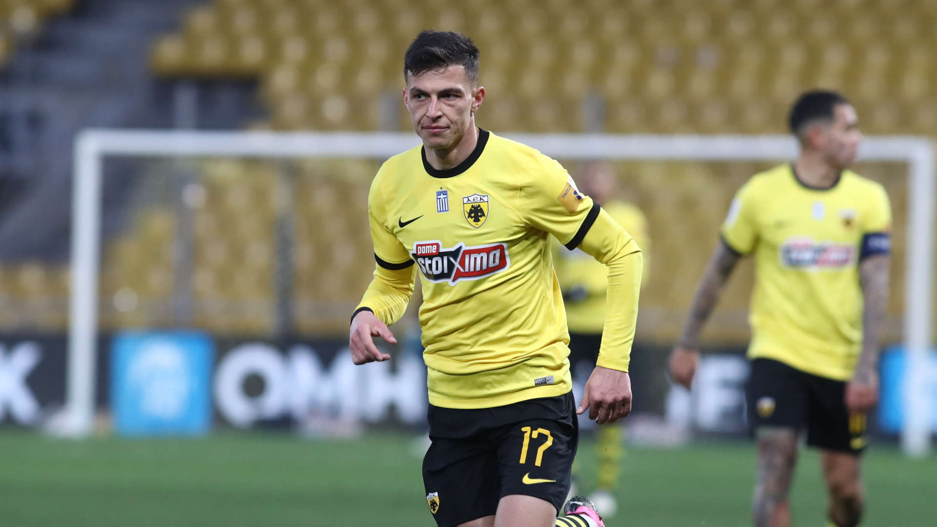 Ο Σταύρος Πήλιος με τη φανέλα της ΑΕΚ