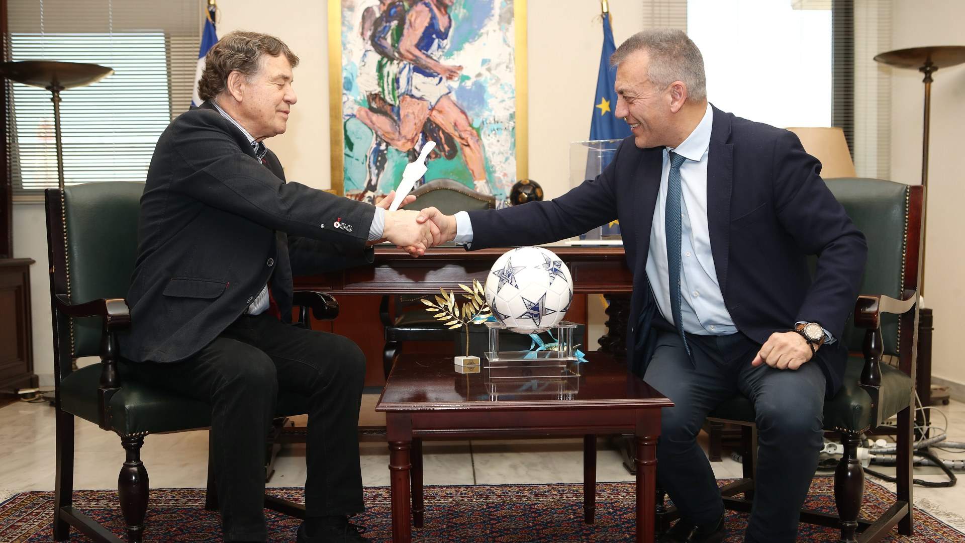 Συνάντηση Βρούτση και Ρεχάγκελ: «Εκφράζω την ευγνωμοσύνη μου για όσα μας πρόσφερε ο Ότο»