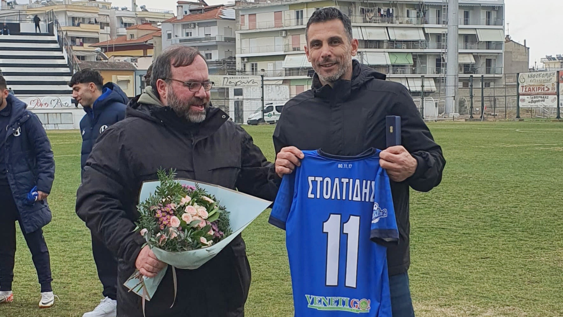 Τίμησε τον Στολτίδη ο Ηρακλής πριν τη σέντρα στη Δράμα (pics)