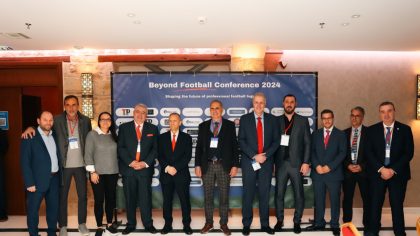 Ο Πέτρος Μαρτσούκος στο συνέδριο Beyond Football Conference 2024