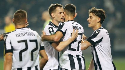 ΠΑΟΚ παίκτες πανηγυρικό Conference League